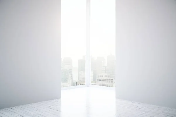 Két fehér falak belső — Stock Fotó