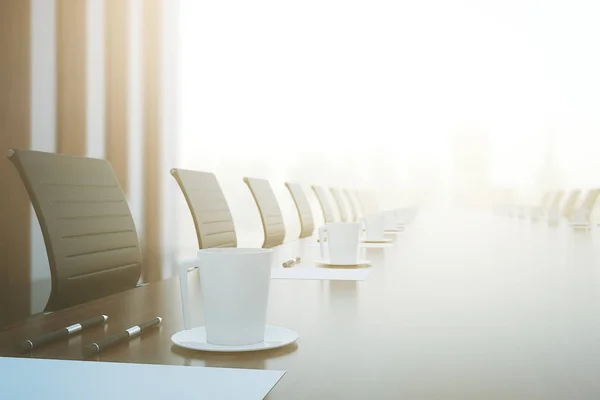 Nahaufnahme Konferenztisch — Stockfoto