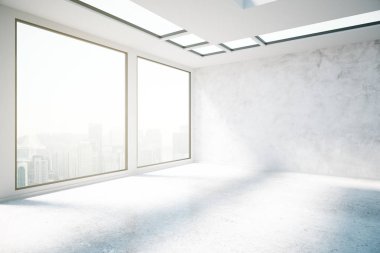 Şehir görünümü yüzü beton iç