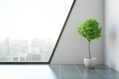 Üretim tesisi ile modern oda