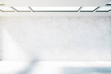 Oda boş dokulu duvar ile