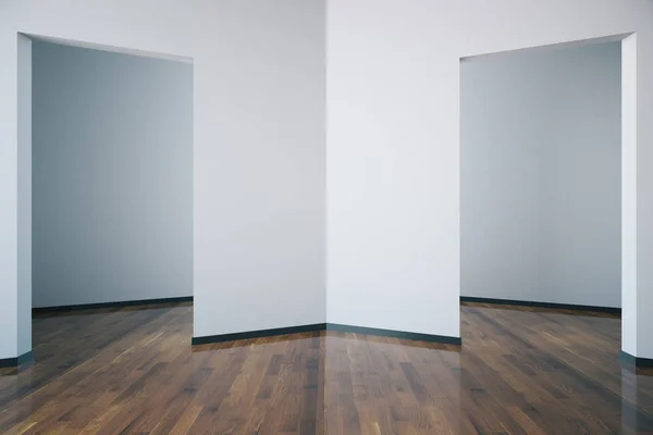 Interior com paredes em branco — Fotografia de Stock
