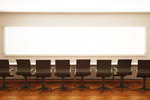 Toplantı salonunun içinde sandalyeler — Stok fotoğraf