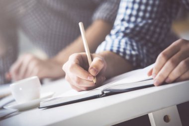 Not defteri portre yazma işadamı