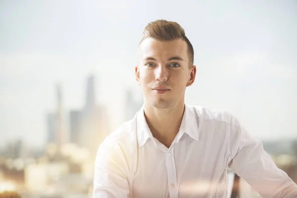 Portrait of gentlemanman in formal shirt — Stock Photo, Image