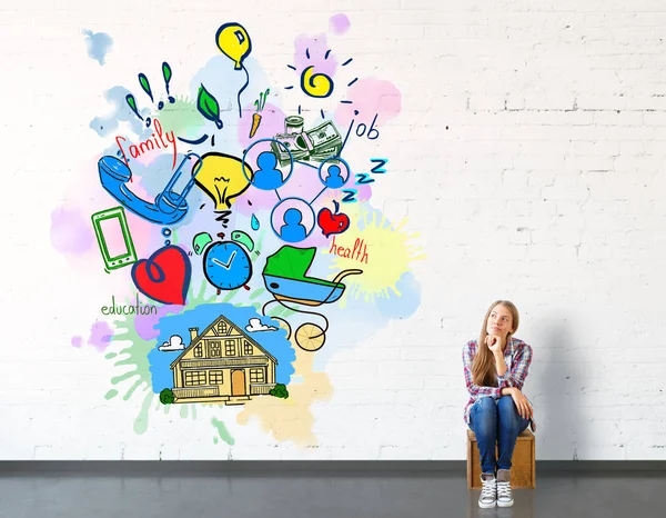 Dibujo de la puerta — Foto de stock © peshkova #32318209