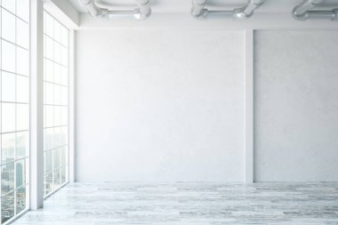 Boş duvar ile beton iç