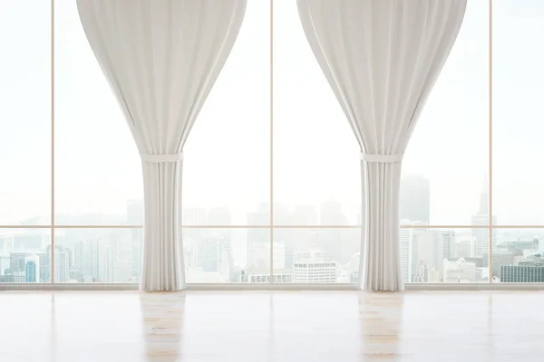 Interior clássico com cortinas — Fotografia de Stock