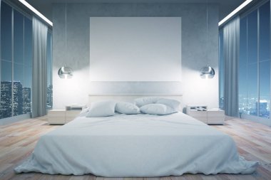 Gece modern yatak odası
