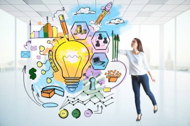 Yaratıcı iş fikirleri kavramı