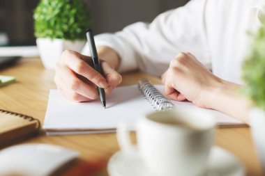 Not Defteri'nde çizim kız