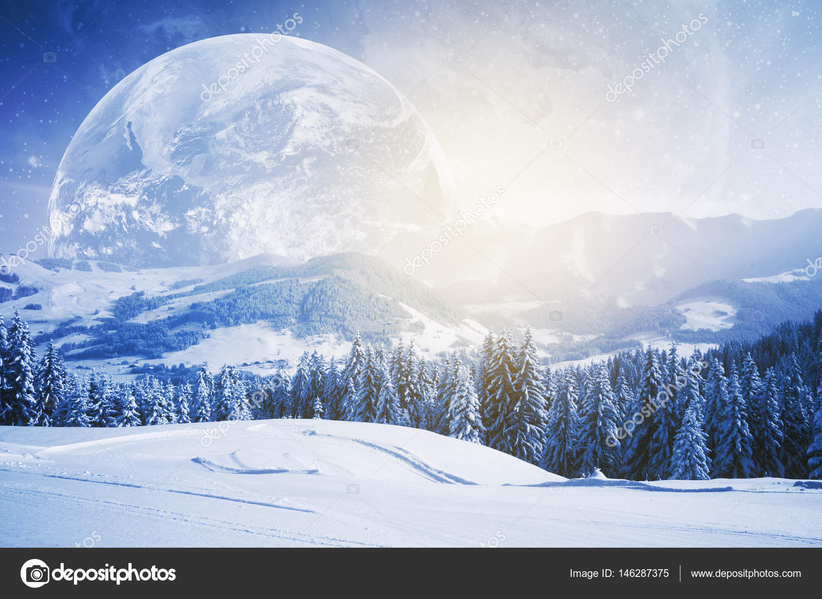 아름 다운 겨울 배경 화면 — 스톡 사진 © peshkova #146287375, image size:1600x1167