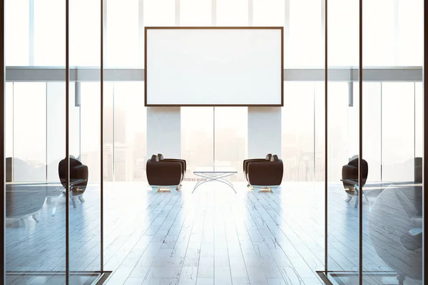 Office interior with picture frame — Stock Photo, Image