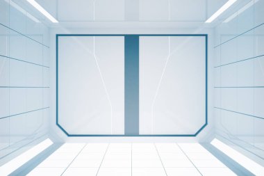 Parlak fütüristik iç