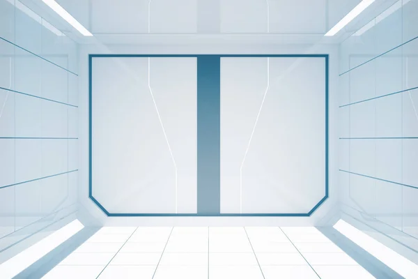 Heldere futuristische interieur — Stockfoto