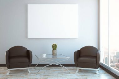 Boş afiş soyut iç