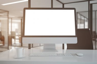 Boş beyaz pc portre