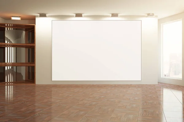 Interior com tela em branco — Fotografia de Stock
