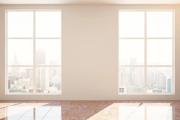 Interior sin amueblar con pared en blanco — Foto de Stock