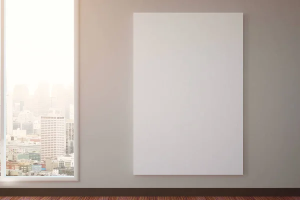 Interior with blank poster — Stock Photo, Image