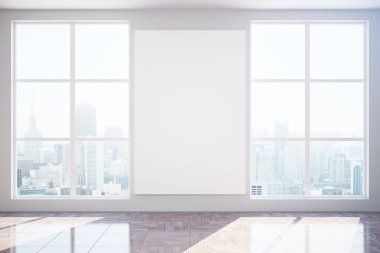 Boş afiş mobilyasız iç