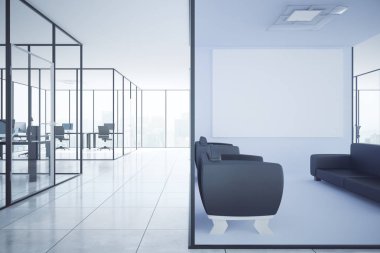 Boş posteri ile çağdaş office