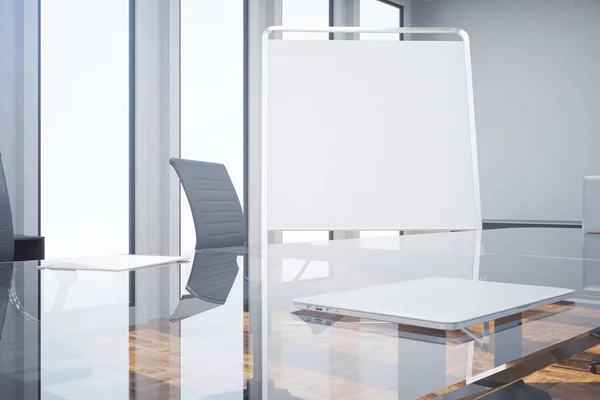 Whiteboard in meeting room closeup — Stock Photo, Image