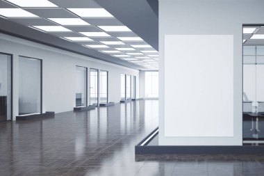 Boş posteri ile çağdaş office