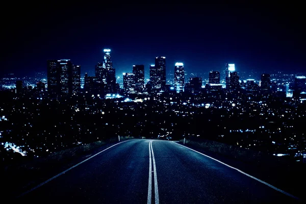 Road leading to night city