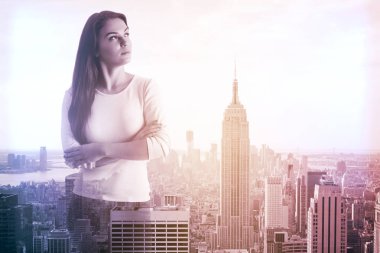 new York'ta kadın