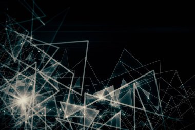 Karanlık poligonal duvar kağıdı