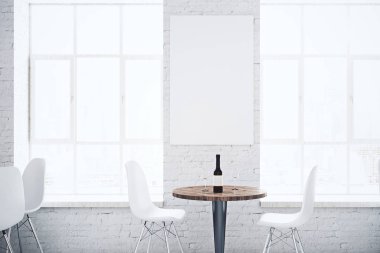 Tuğla kafe posteri ile