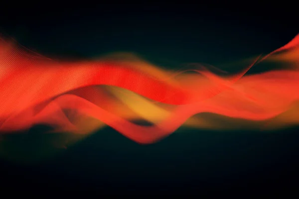 Червоні хвилі на чорному тлі — стокове фото