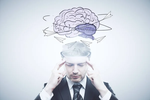 Brain storm concept Stock Image