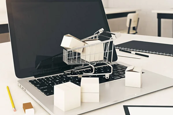 Conceito de compras online — Fotografia de Stock