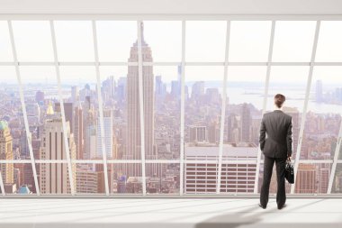 New York City'de görünen adam 