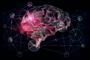 Kırmızı poligon beyin