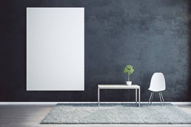 Siyah iç boş posteri ile