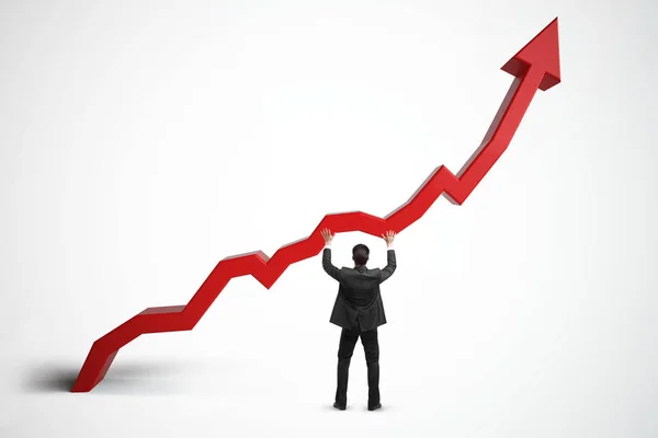 Értékesítési, a növekedés, a bevételek és a finanszírozás fogalma — Stock Fotó