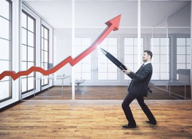 Başarı ve finansal büyüme kavramı 