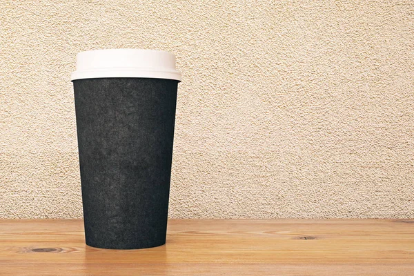 Schwarze Kaffeetasse — Stockfoto