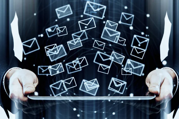 Inovação e conceito de email marketing — Fotografia de Stock