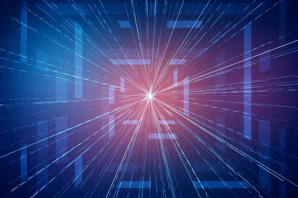 Abstract glowing blue geometric background — Stock Photo, Image