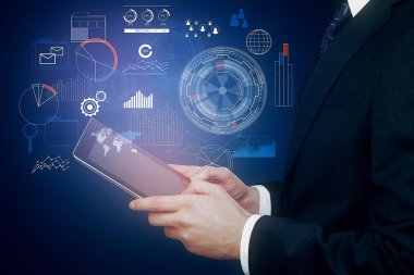 İş hologram ile tablet 