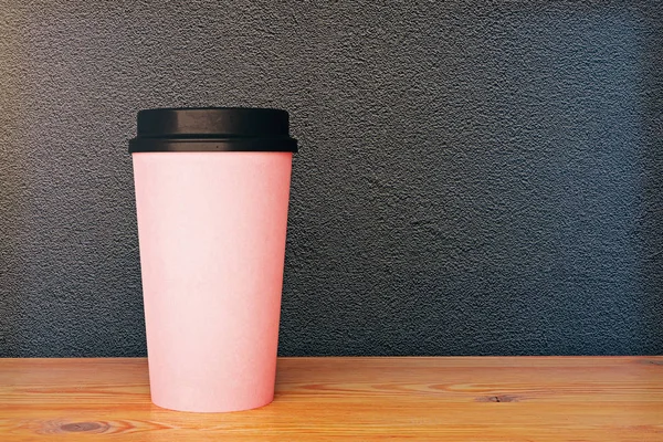 Φλιτζάνι καφέ ροζ — Φωτογραφία Αρχείου