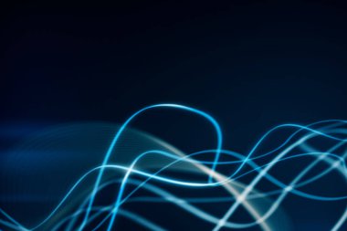 Mavi parlak çizgiler arka plan