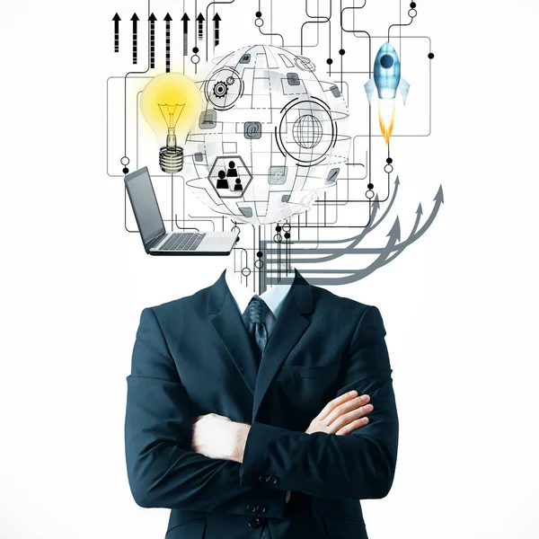 Brainstorming e concetto di leadership — Foto Stock