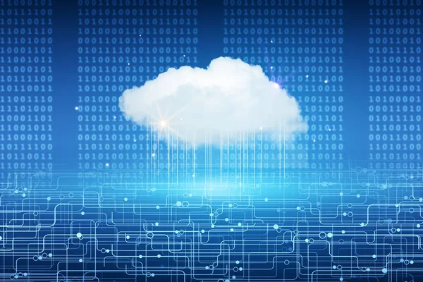 Cenário de computação em nuvem — Fotografia de Stock