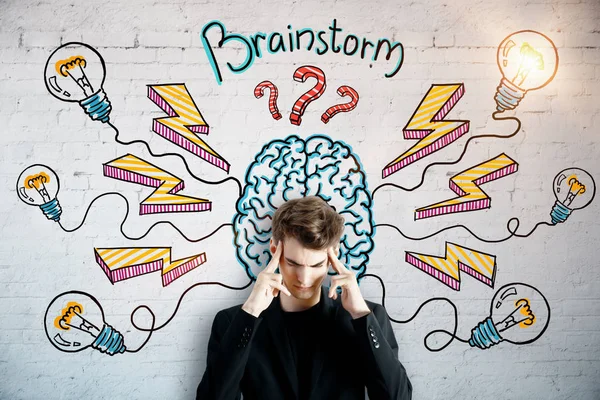 Brainstorm en opstarten concept — Stockfoto