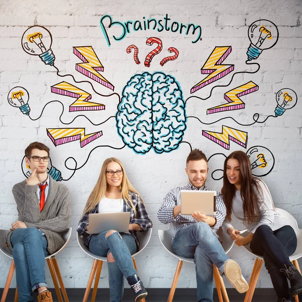 Brainstorm en partnerschap concept — Stockfoto